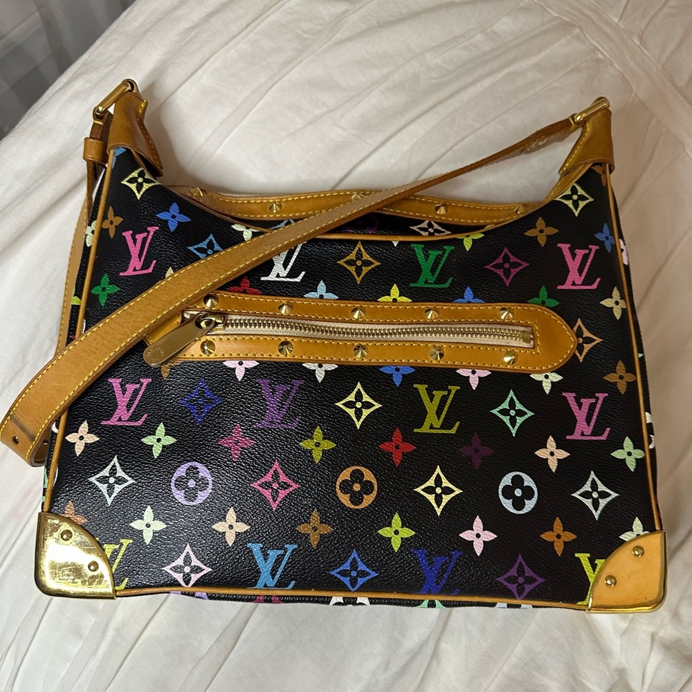 Vintage Multi-color boulogne bag